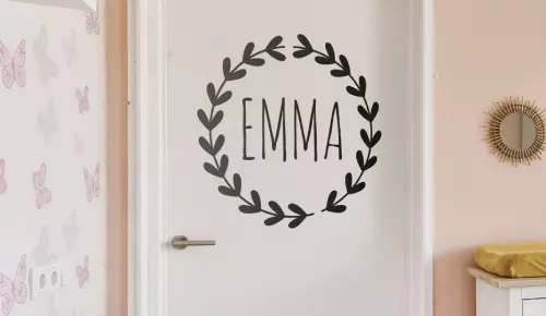 Deurstickers naam personaliseren