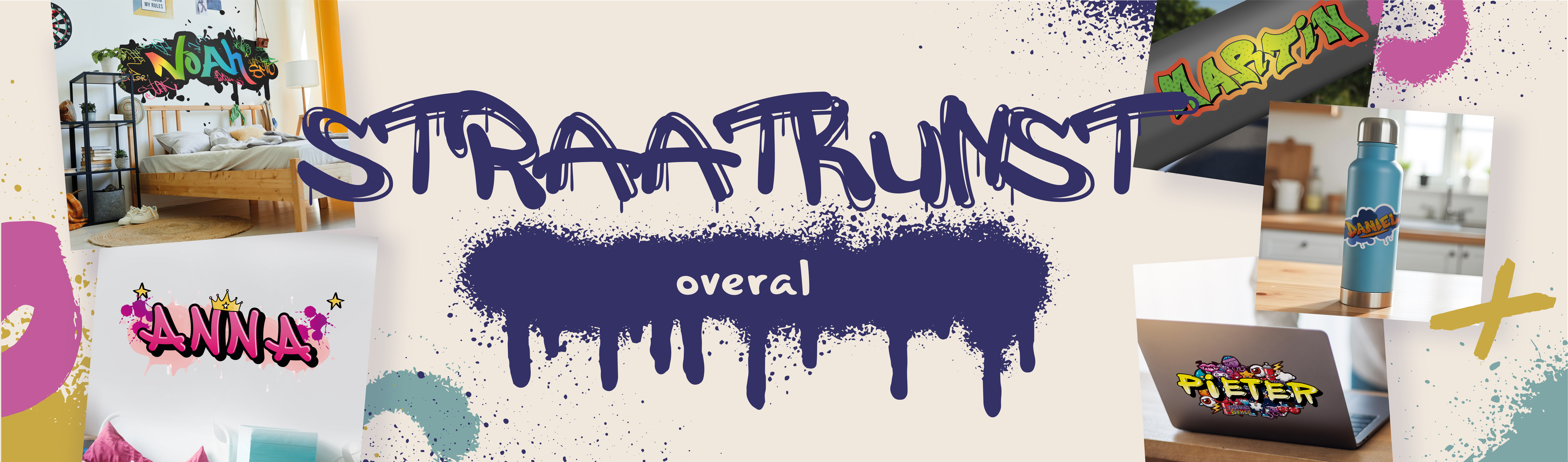 Gepersonaliseerde graffiti stickers: