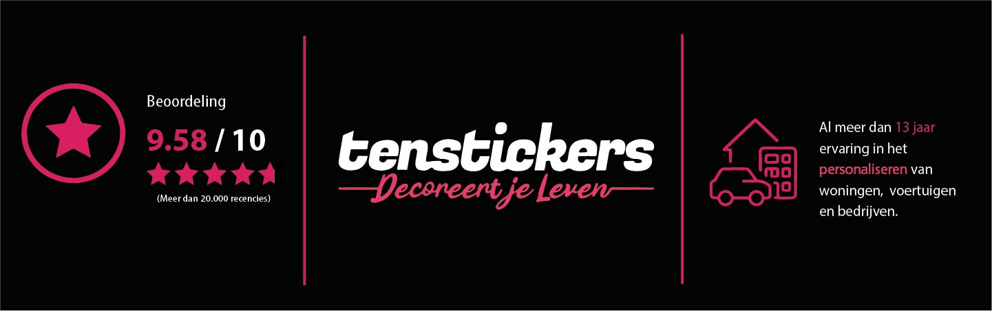 Tenvinilo decoreert je leven. Beoordeling 9.77/10 (meer dan 20.000 recensies).