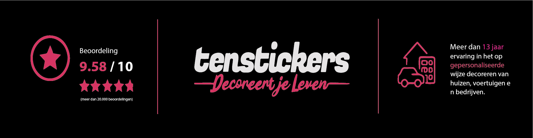 Tenvinilo versiert je leven. Beoordeling 9.77/10 (meer dan 20.000 beoordelingen).