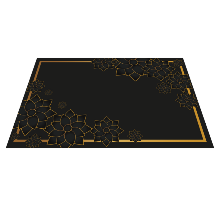Elegante placemats Elegante stijl met planten - TenStickers