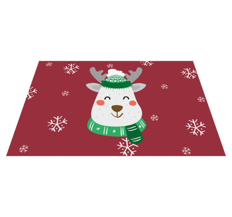 Kerst herten placemat voor kinderen - TenStickers