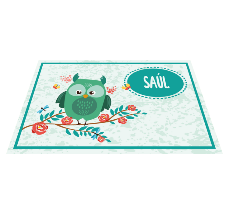 Kinder placemat Klantgerichte uil - TenStickers
