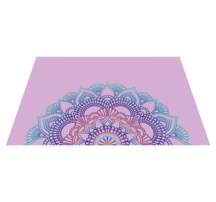 Originele placemats Halve mandala - TenStickers