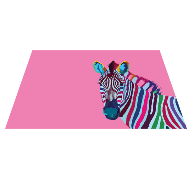 Zebra placemat Pop-art - TenStickers