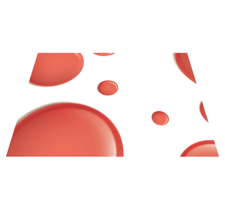 Rode placemats Rode moderne cirkels - TenStickers