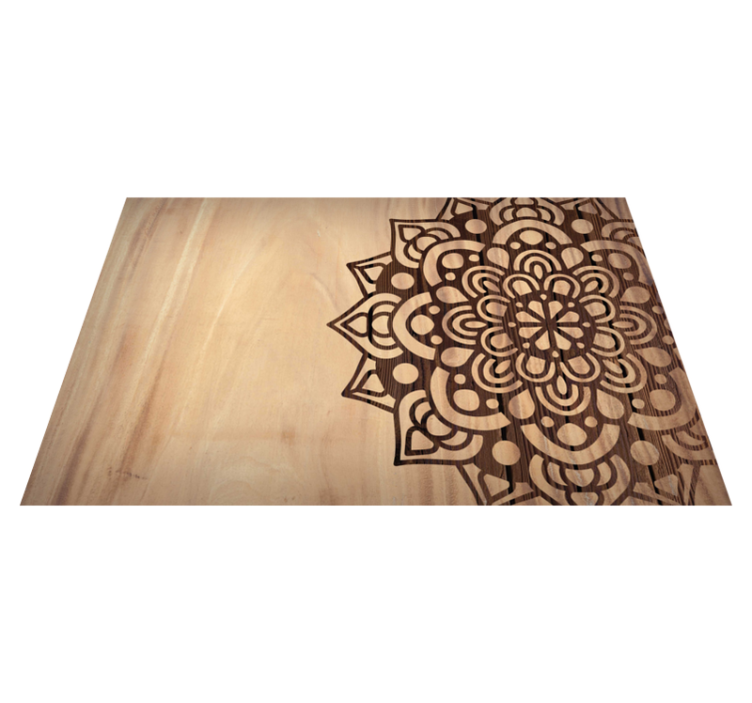 Houten placemat Houten zijpatroon - TenStickers