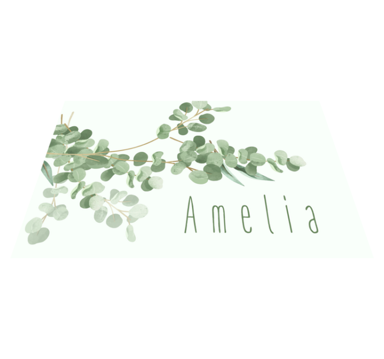 Originele placemats "boho" bladeren patroon - TenStickers