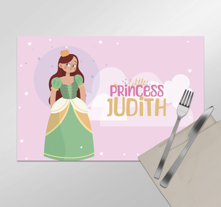De Kleine prinses Placemat met naam - TenStickers