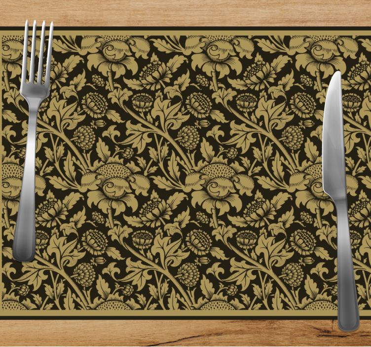 Elegante placemats botanische elegant - TenStickers