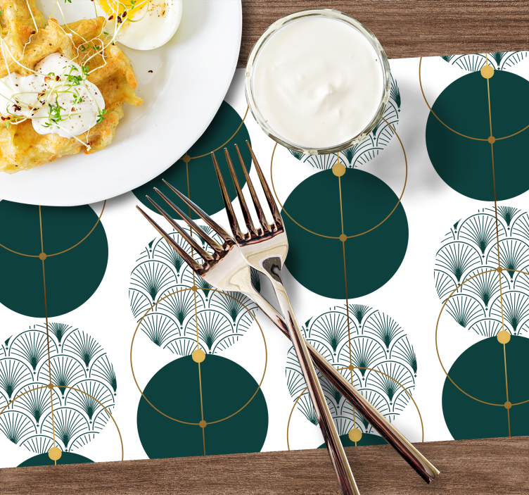 Elegante placemats elegant geometrisch concept - TenStickers