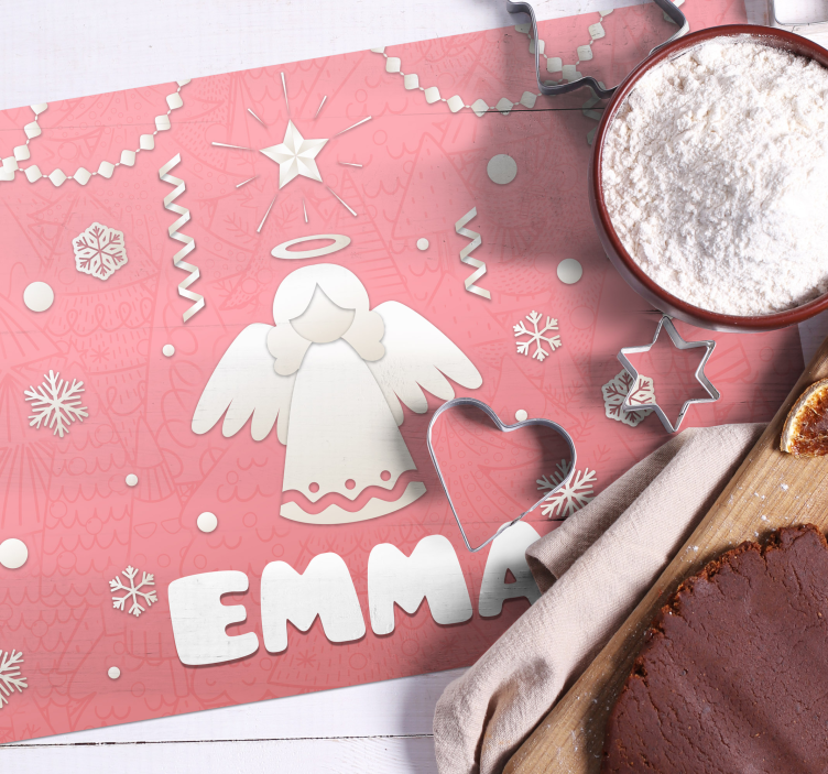 Kerstmis placemat engelenthema - TenStickers