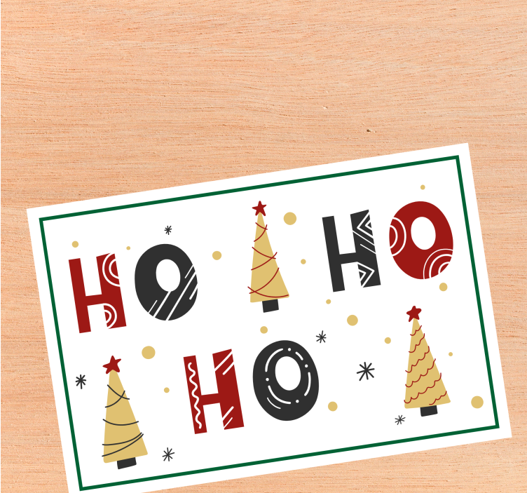 Kerstmis placemat met kerstboom patroon - TenStickers
