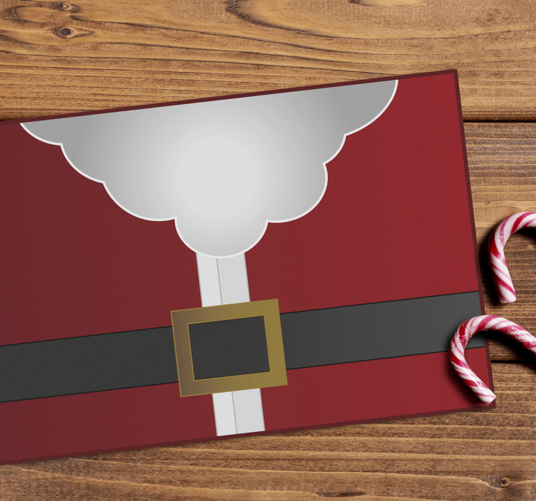 Kerstmis placemat santa claus kostuum - TenStickers