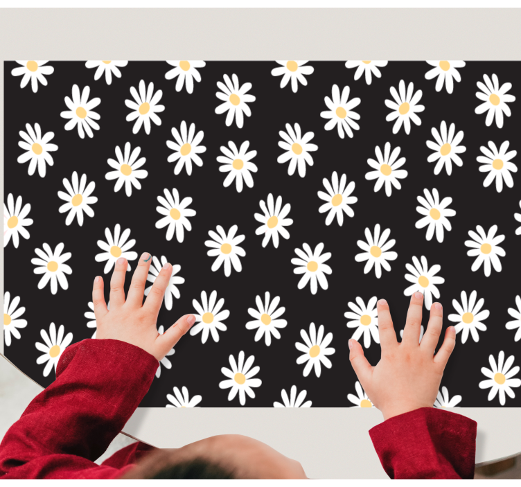 Kinder placemat daisy bloemenpatroon - TenStickers