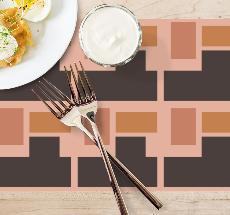 Moderne placemat abstract geometrisch arrangement - TenStickers
