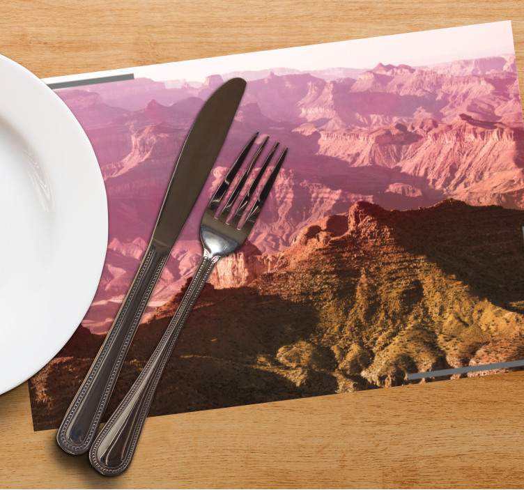 Moderne placemat berglandschap - TenStickers