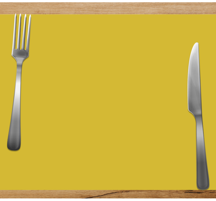 Moderne placemat bestekarrangement - TenStickers