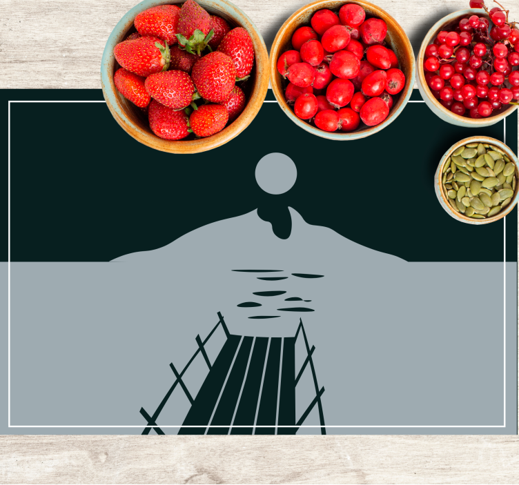 Moderne placemat brug over water - TenStickers