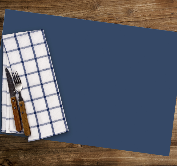 Moderne placemat elegante geruite servet - TenStickers