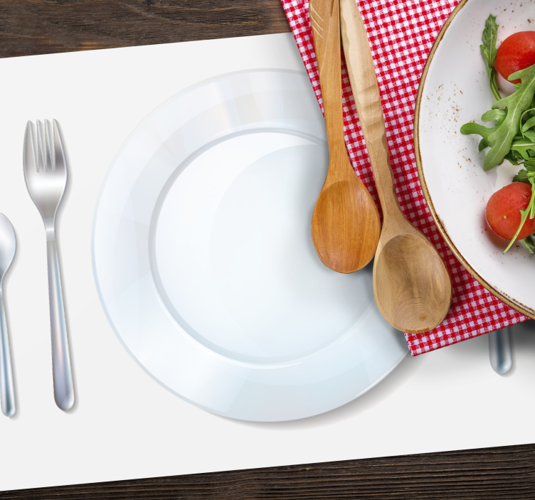 Moderne placemat elegante tafelsetting - TenStickers