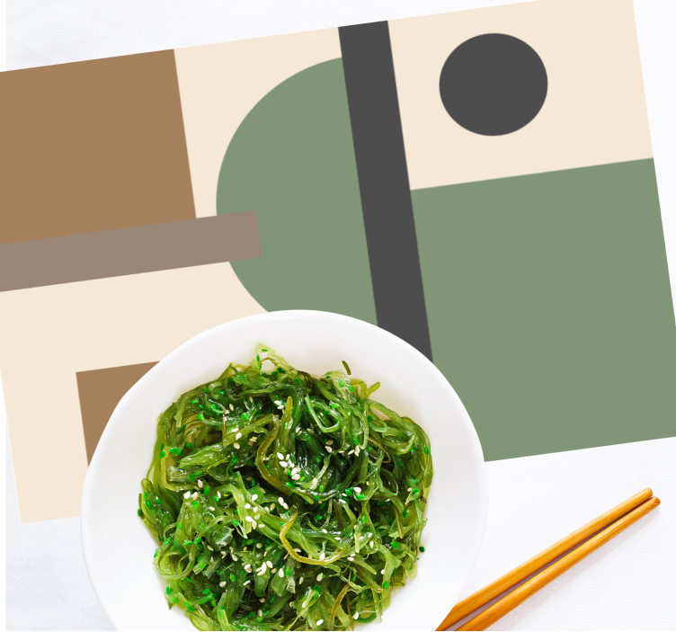 Moderne placemat geometrische abstracte vormen - TenStickers