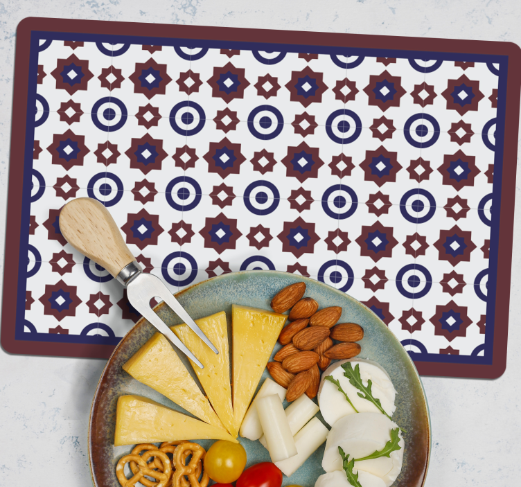 Moderne placemat met geometrisch patroon - TenStickers