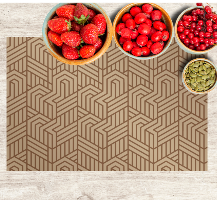 Moderne placemat met geometrische textuurafwerking - TenStickers