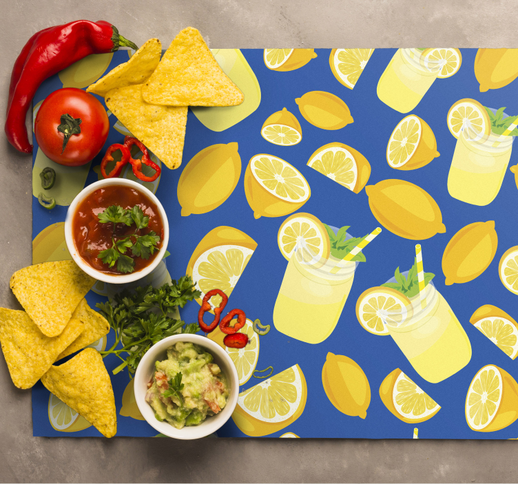 Moderne placemat met verfrissend limonadebeeld - TenStickers