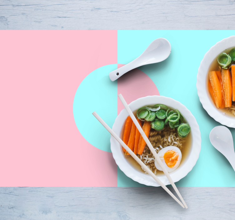 Moderne placemat schaalarrangement minimalisme - TenStickers