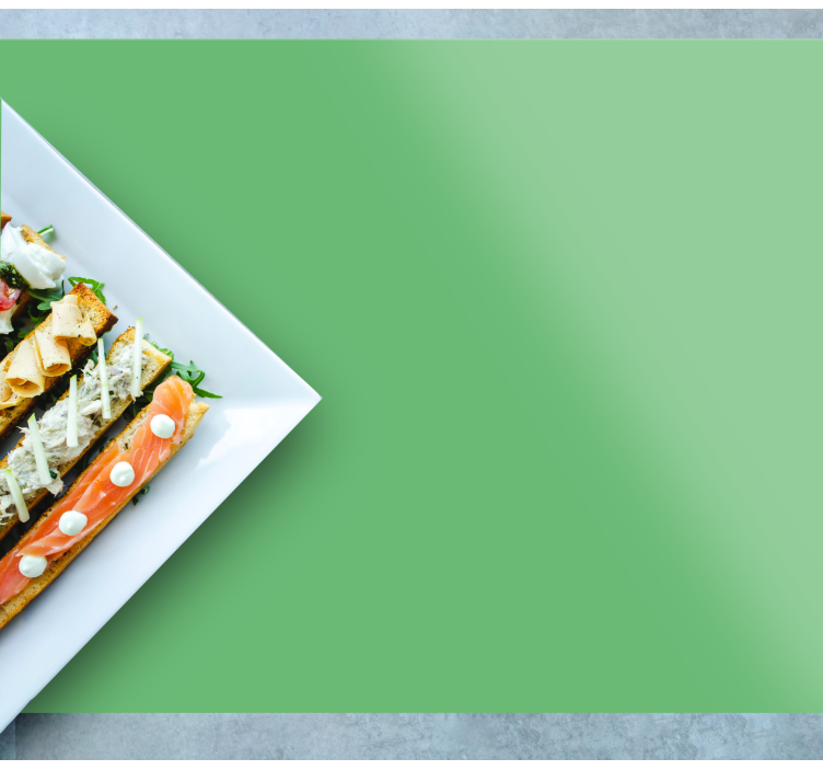 Moderne placemat stijlvolle groene schaal - TenStickers