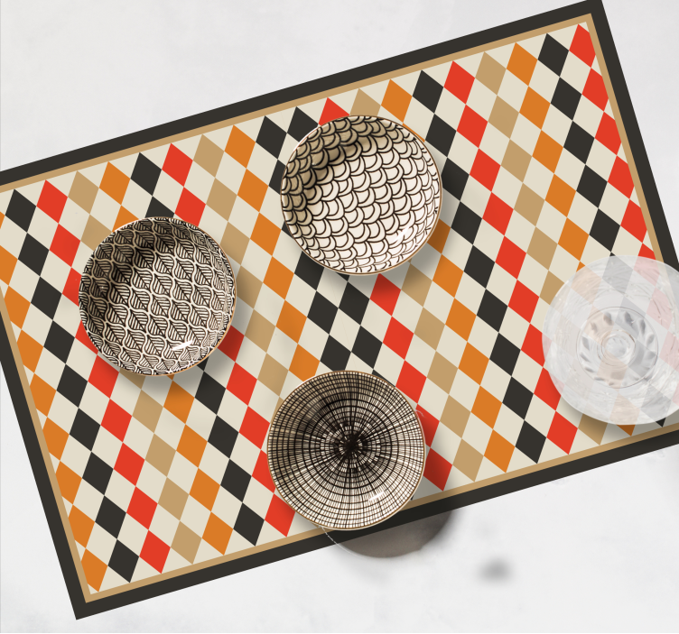 Moderne placemat verfijnde geometrische opstelling - TenStickers