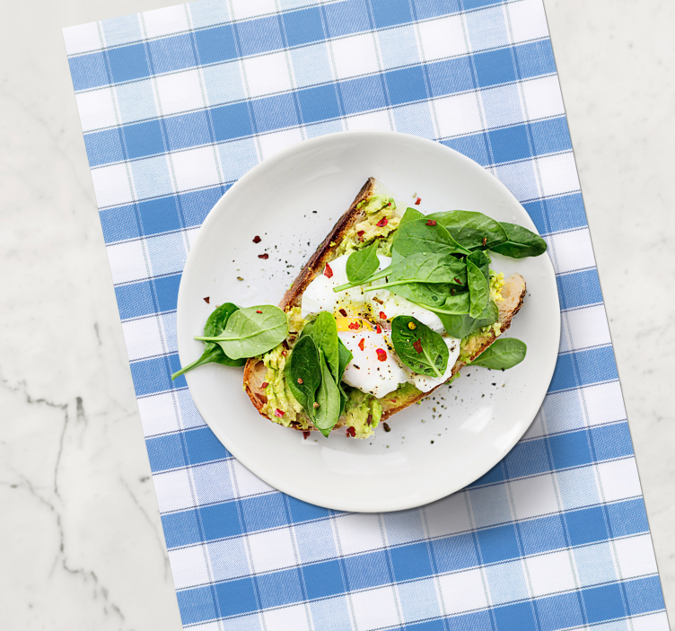 Originele placemat avocado toast versierd - TenStickers