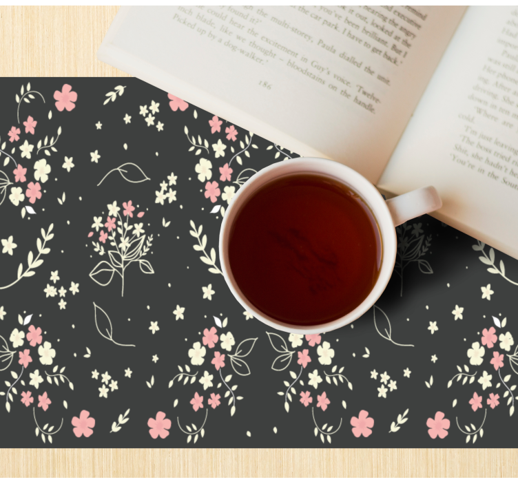 Originele placemat bloeiende elementoppervlak - TenStickers