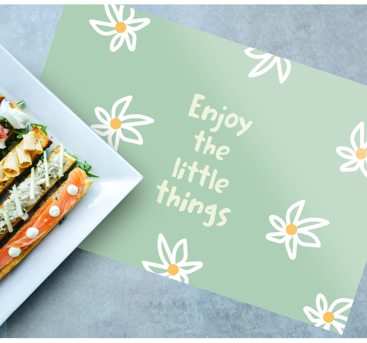 Originele placemat daisy bloemenprint - TenStickers