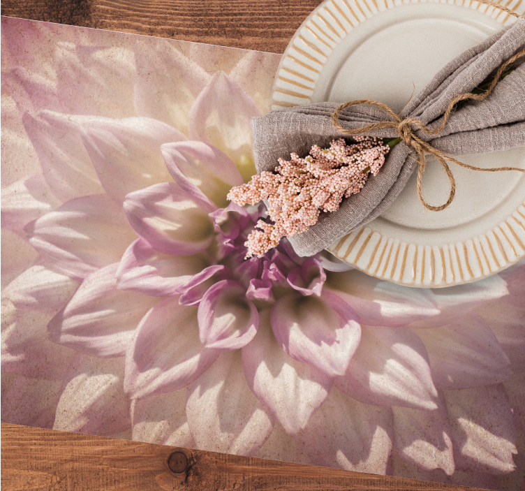 Originele placemat delicate bloemenweergave - TenStickers