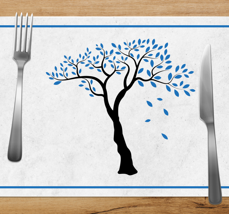 Originele placemat elegant boom motief - TenStickers
