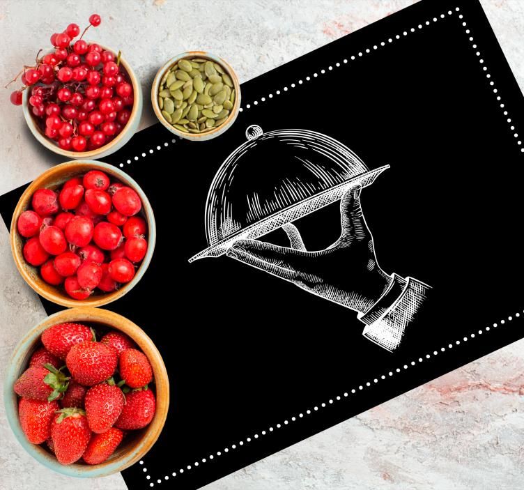 Originele placemat elegante serveerschotel - TenStickers
