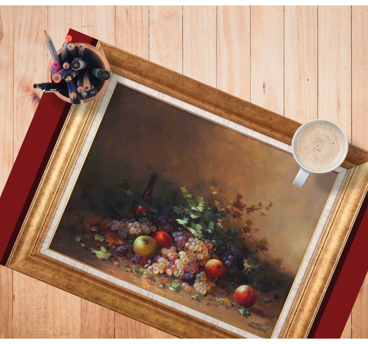 Originele placemat fruitarrangement kunstwerk - TenStickers