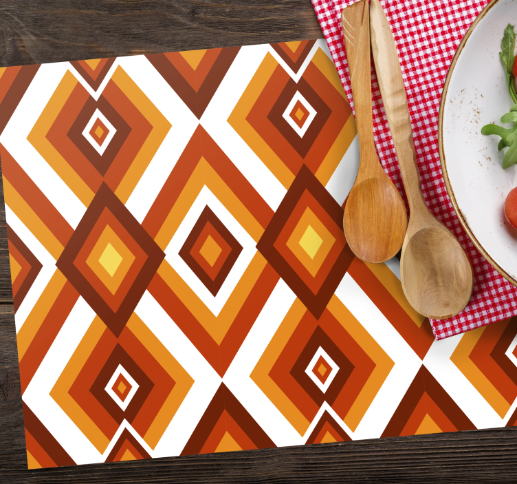 Originele placemat geometrisch diamanten patroon - TenStickers