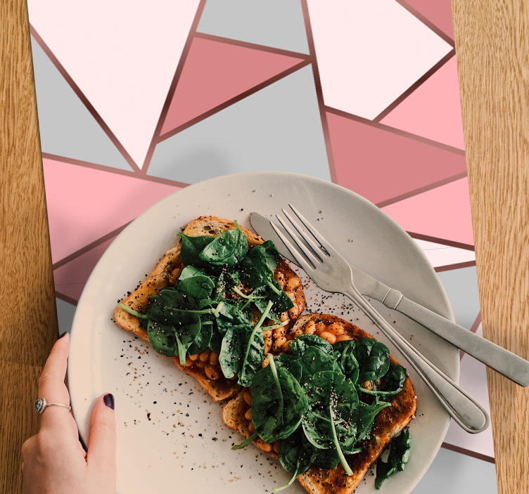 Originele placemat geometrische pastelpatronen - TenStickers
