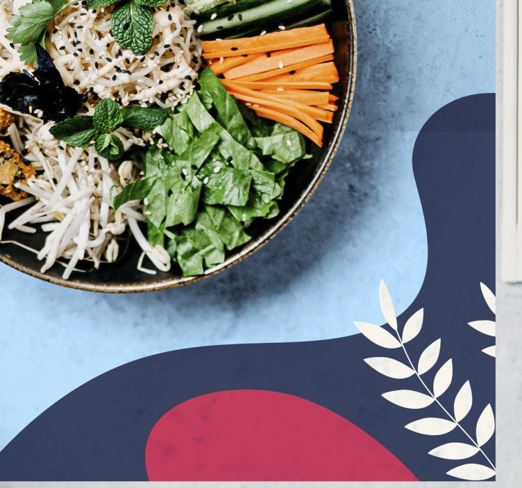 Originele placemat kleurrijke abstracte vormen - TenStickers