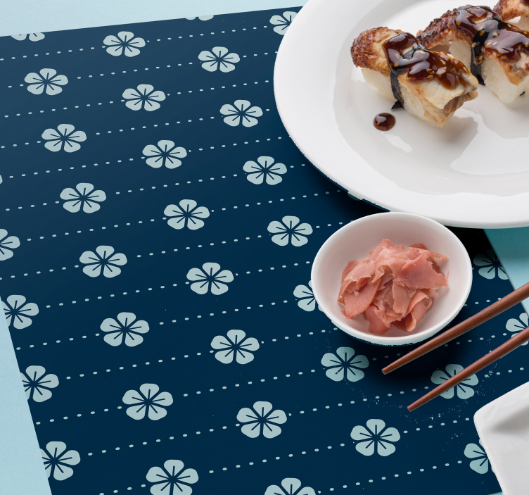 Originele placemat met bloemenpatroon - TenStickers