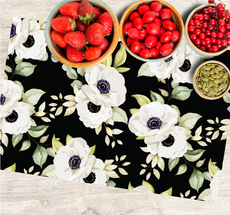 Originele placemat met bloemmotief - TenStickers