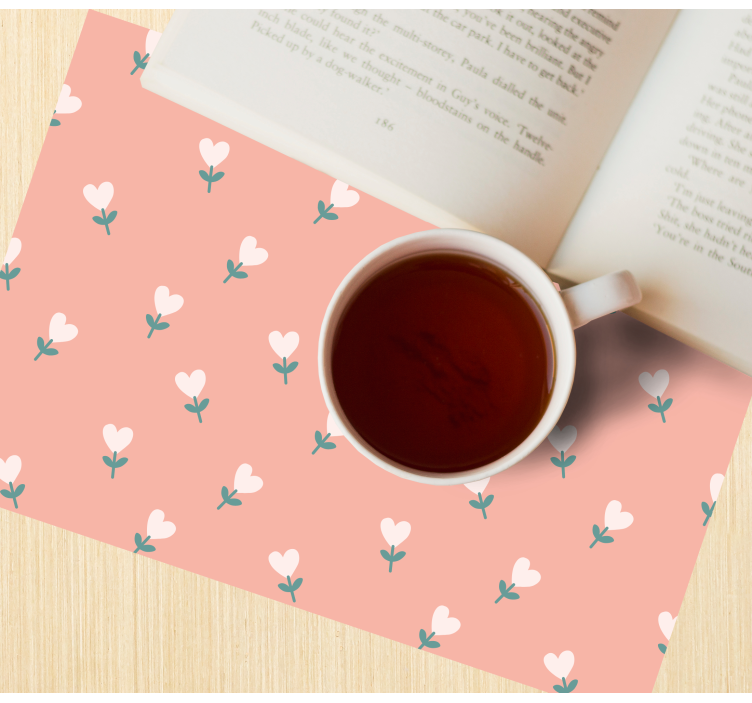 Originele placemat met charmant bloemmotief - TenStickers