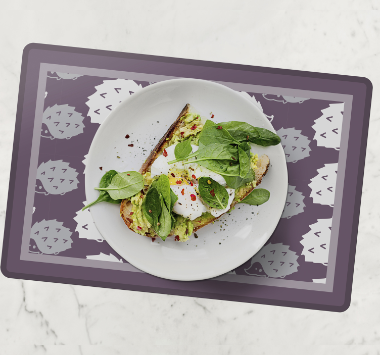 Originele placemat met egeltjesstructuur - TenStickers