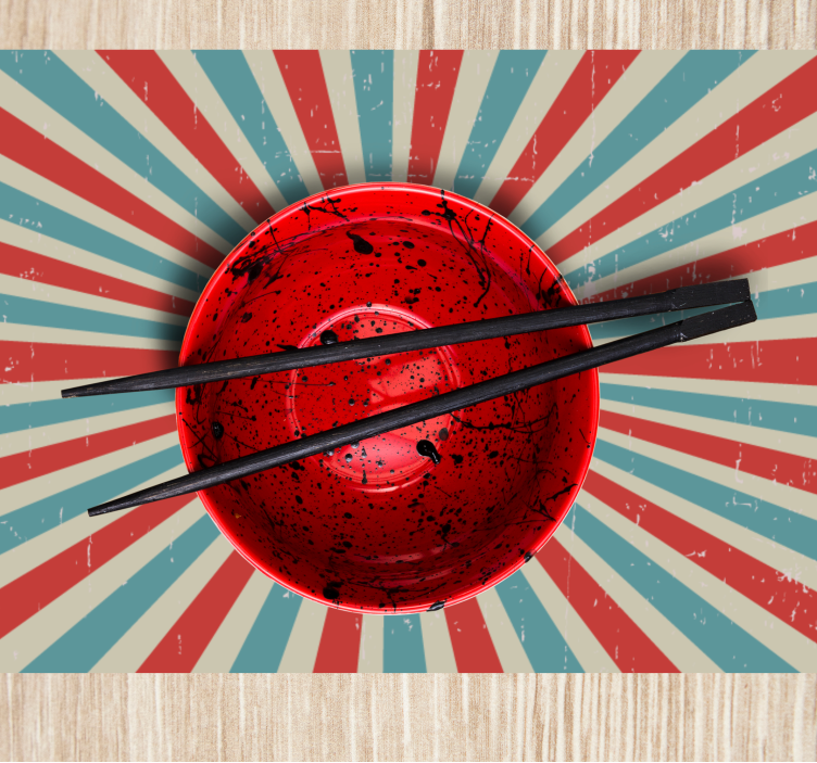 Originele placemat met gedurfd spiraalpatroon - TenStickers