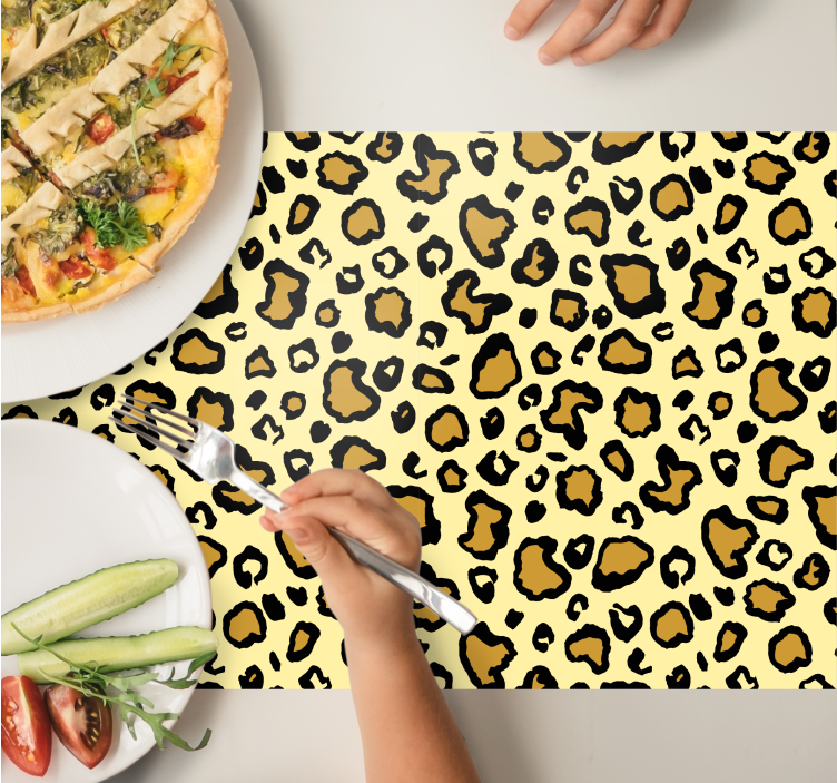 Originele placemat met luipaardprint - TenStickers