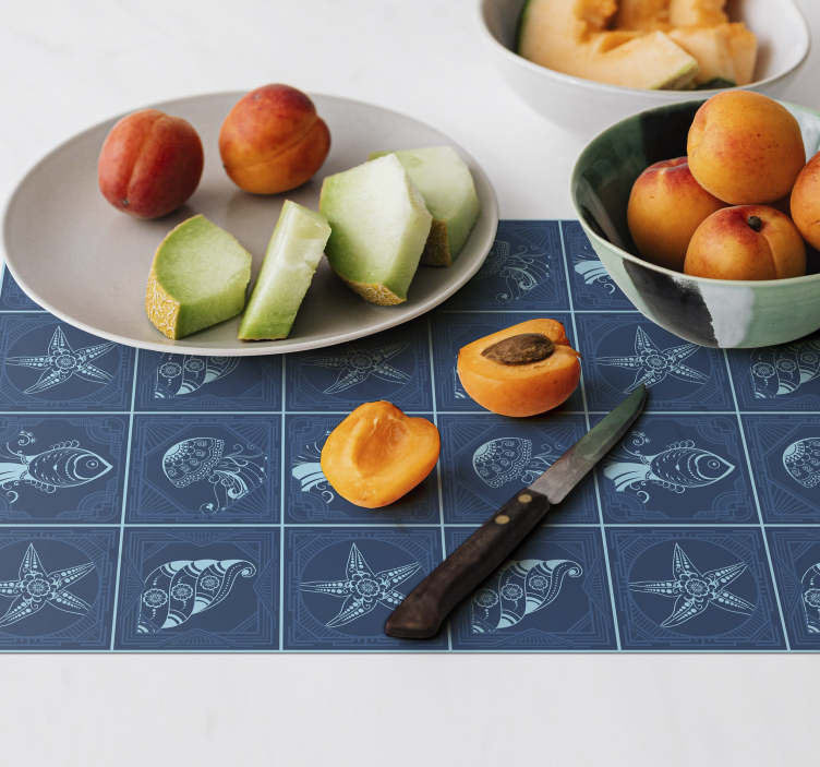 Originele placemat met nautisch motief - TenStickers
