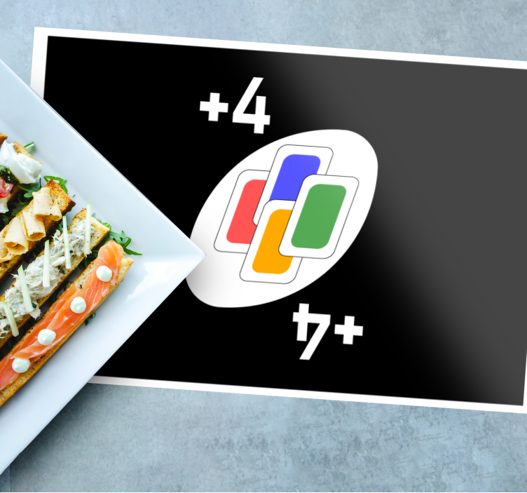 Originele placemat met ontwerp geïnspireerd op kaartspellen - TenStickers